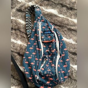 Kavu Rope Bag Sling Flamingo Print